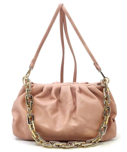 Fashion Chain Crossbody Bag Satchel LHU419 BLUSH